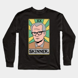 BF Skinner Tarot Card - Behavioral Psychology - Applied Behavior Analysis Reinforcement Long Sleeve T-Shirt